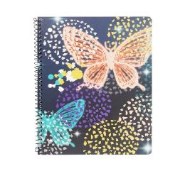24 pieces Midnight Garden 70 Ct College Ruled Theme Books - Note Books & Writing Pads