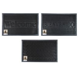 24 pieces Bh Rectangle Outdoor Mat 16x24in 3 Asst - Mats