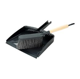 12 pieces Bh PP-Wood Dustpan Set 12.9x8x2.5 inches - Dust Pans