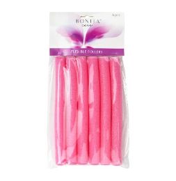72 pieces Bc Flexible Hair Rollers Pink 6ct - Hair Rollers
