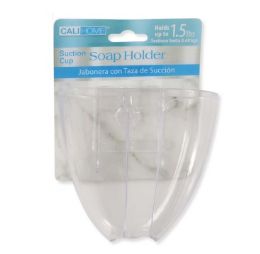 24 pieces Ch Soap HoldeR-Suct Cup Clear 3.5x3.5x1. - Shower Accessories