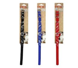 96 pieces Bp Dog Collar Sm 15.5in 3 Asst Bandana - Pet Collars and Leashes