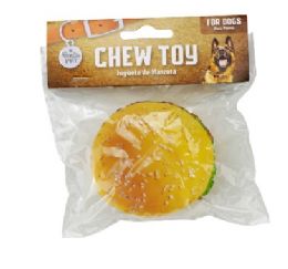 48 pieces Bp Plastic Chew Toy Burger 3.5in Squeaky - Pet Toys