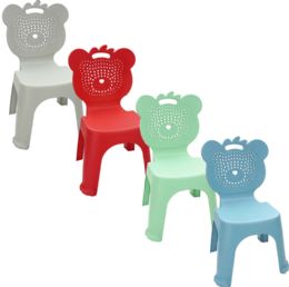 12 pieces Bh Kids Chair Asst Colors 12.9x10.6x23 - Chairs