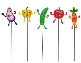 24 pieces Bh Garden Stake Vegetable Designs 5in - Garden Decor