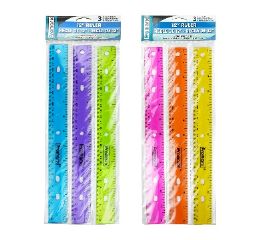 48 pieces Promarx Plastic Ruler Set Asst - Rulers