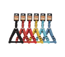 96 pieces Bp Dog Harness Sm 5-8-20in 6 Asst - Pet Collars and Leashes