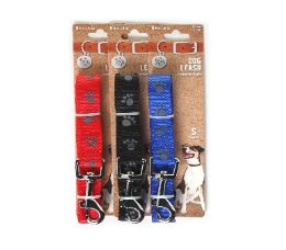 96 pieces Bp Dog Leash Sm 5-8x48in 3 Asst Paws - Pet Collars and Leashes