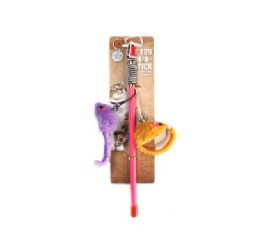 144 pieces Bp Cat Toy On A-Stick 2 Mice - Pet Toys