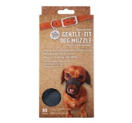 96 pieces Bp Dog Muzzle Md 5-6in Dia Adjustable - Pet Collars and Leashes