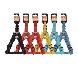 96 pieces Bp Dog Harness Md 0.75-24in 6 Asst - Pet Collars and Leashes