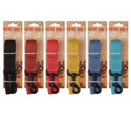 96 pieces Bp Dog Leash Lg 1x48in 6 Colors - Pet Collars and Leashes