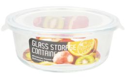 24 pieces Bh Rnd Glass Container White Lid 32.2oz - Food Storage Containers