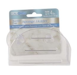 24 pieces Ch Sponge HoldeR-Suct Cup Cl 4.25x2x3in - Shower Accessories