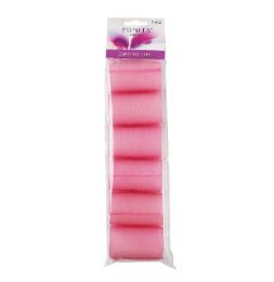 72 pieces Bc Foam Pink Hair Rollers 6ct lg - Hair Rollers