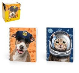 24 pieces Careers With Paws 70 Ct. Wide Ruled Theme Books, 2 Assorted Designs - Note Books & Writing Pads