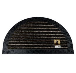 10 pieces Bh Half Circle Outdoor Mat 29x17.5in br - Mats