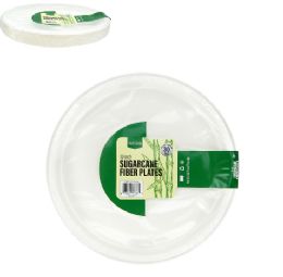 20 pieces Nhc Sugar Cane Plate 10in 30ct - Plastic Bowls and Plates