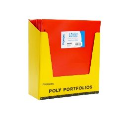 48 pieces Promarx 2 Pocket Red Portfolio Poly - Folders and Report Covers