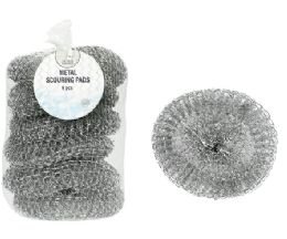 48 pieces Bh Metal Scouring Pads 6ct 3x1 in - Scouring Pads & Sponges