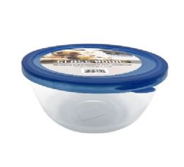 12 pieces Bh Glass Bowl Blue Lid 71oz - Kitchen Bowls