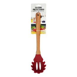 48 pieces Silicone Pasta Server Red 12.5 Inches - Kitchen Utensils
