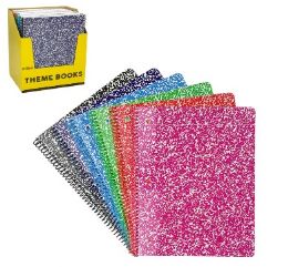 24 pieces Marble 70 Ct Wide Ruled Theme Books, - Note Books & Writing Pads