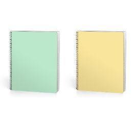 24 pieces Soft Notes 70 Ct College Ruled Theme Books, 2 Assorted Colors, - Note Books & Writing Pads