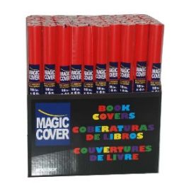 72 pieces Magic Cover Solid Red 18x6 ft - Contact Paper