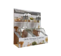 24 pieces Bh Glass OiL-Vinegar Set 2pc 6x2x6.3in - Glassware