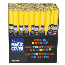 72 pieces Magic Cover Solid Yellow 18x6 ft - Contact Paper