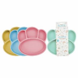 48 pieces Bonita Home Silicone Baby Feeding Plate Asst - Baby Utensils