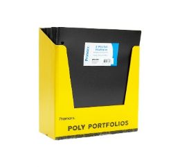 48 pieces Promarx 2 Pocket Black Portfolio Poly - Folders and Report Covers