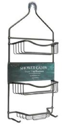 6 Pieces Charcoal Aluminum Shower Caddy - Shower Accessories