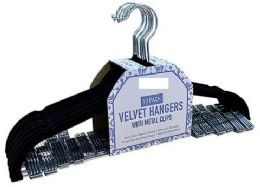 10 of Black Hanger With Clips 10