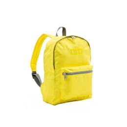 30 Pieces Basic Color Block Backpack In Lemon - Backpacks 15" or Less