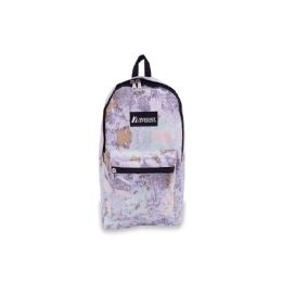 30 Pieces Basic Pattern Backpack In Marble Print - Backpacks 15" or Less