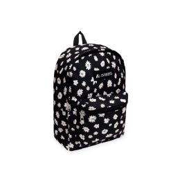 30 Pieces Basic Pattern Backpack In Daisy Print - Backpacks 15" or Less