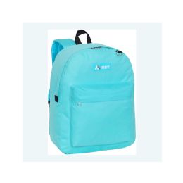 30 Pieces Everest Classic Backpack In Aqua Blue - Backpacks 16"