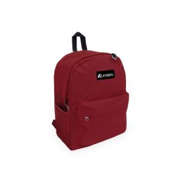 20 Pieces Classic Laptop Backpack Burgundy 13 inch W X 16.5 inch H X 6.5 inch D - Backpacks 16"