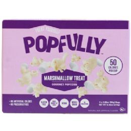 12 pieces Microwave Popcorn 8.46oz 3ct Bag Marshmallow Treat Gourmet Popfully - Store
