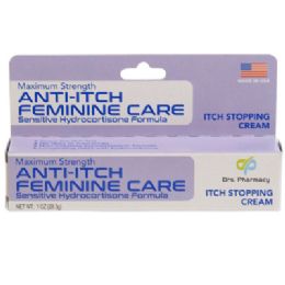24 pieces Drs Pharmacy AntI-Itch Feminine Care Cream 1oz - Pain and Allergy Relief