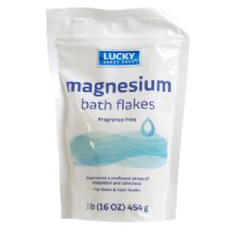 12 pieces Epsom Salt 16oz Magnesium Bath Flakes Lucky Super Soft - Personal Care Items