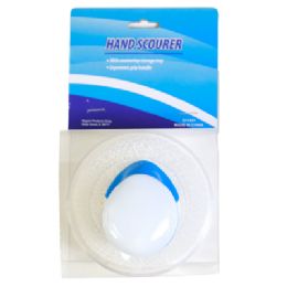 12 pieces Scrubber W/ Handle In Clear Plastic Storage Dish Acetate Wrap Card - Scouring Pads & Sponges