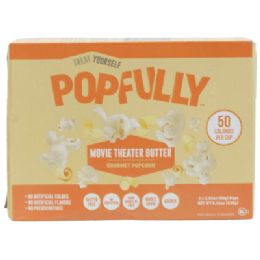 12 pieces Microwave Popcorn 8.46oz 3ct Bag Movie Theater Butter Gourmet Popfully - Food & Beverage
