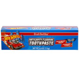 24 pieces Toothpaste Hot Wheels 4oz Strawberry Boxed - Toothbrushes and Toothpaste