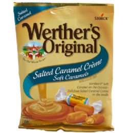 12 Wholesale Werthers Original Salted Creme Soft Caramels 2.22 Oz Peg Bag
