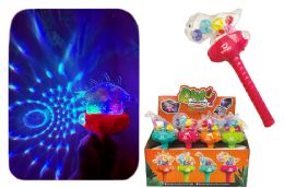 12 pieces 12" Light & Sound Dinosaur Stick - Animal & Reptiles