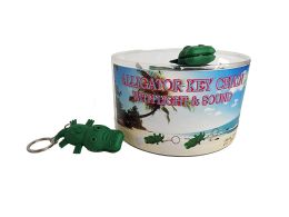 24 pieces Alligator Keychain W/light & Sound - Animal & Reptiles