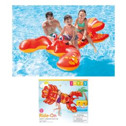 6 pieces Intex 84" Giant Lobster RidE-On (57528ep) - Inflatables